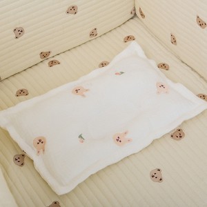 MyKids-USA Children Molded Pillow, Breathable And Soft Gauze Cotton With Embroidery All-Season Universal Baby Pillow - 1 of 4