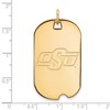 Black Bow Jewelry 10k Yellow Gold Oklahoma State Cowboys NCAA Large Pendant - 2 of 3