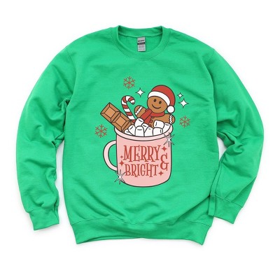 Simply Sage Market Women's Graphic Sweatshirt Merry and Bright Mug