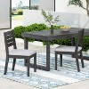 GDFStudio Zeila Outdoor Acacia Wood Dining Chair with Cushions (Set of 2) - image 2 of 4