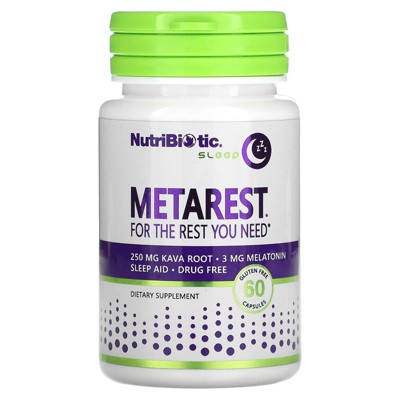 NutriBiotic Sleep, MetaRest, 60 Capsules