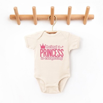 The Juniper Shop Being A Princess Is Exhausting Baby Bodysuit