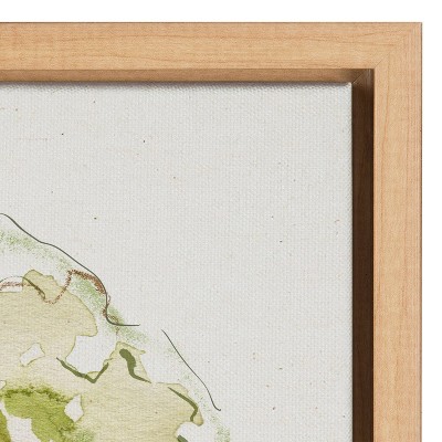 Greenery Vase Framed Canvas Wall Art