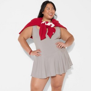 Women's Game Day Lace Drop Waist Mini Skater Dress - Wild Fable™ - 1 of 3