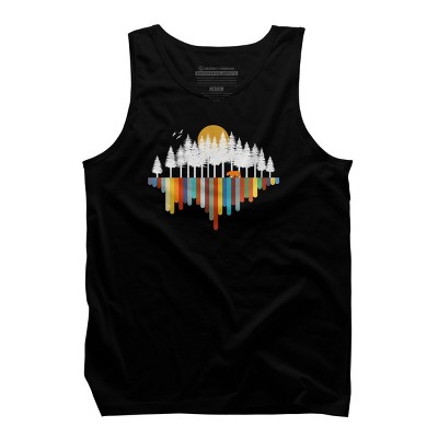 Men's Design By Humans Retro Nature's Valley By NomAdartStudio Tank Top