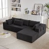 NicBex 108 Inch Chenille L-Shaped Modular Sectional Sofa with Chaise and 6 Pillows for Living Room,Apartment,Office - 2 of 4