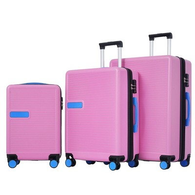 3-Piece Hardshell Luggage Set Expandable Lightweight Luggage Sets 20'' 24'' 28'' Carry On Suitcase With TSA Locks