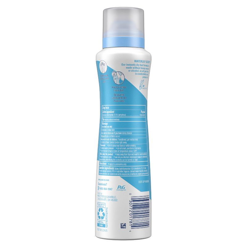 Secret Dry Spray Antiperspirant Deodorant - Waterlily and Argan Oil - 4.1oz, 2 of 13