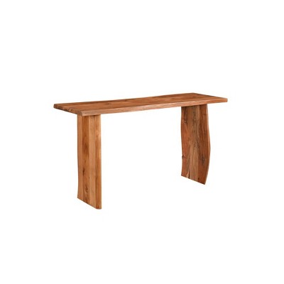Taran Designs,Oren Live Edge Solid Wood Console Table