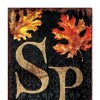 HomeRoots 36" Black Gold And Orange Solid Wood Spooky Halloween Skull Porch Sign - 4 of 4