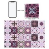 Unique Bargains PVC Tile Stickers 3.94"x3.94" White Purple 24 Pcs - 3 of 4
