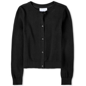 The Children's Place Girls Uniform Long Sleeve Cardigan - 1 of 4