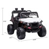 12V Kids Ride On Truck Car Electric Ride On Toy for Toddles with Remote Control, Spring Suspension, Led Lights, Music - 3 of 4