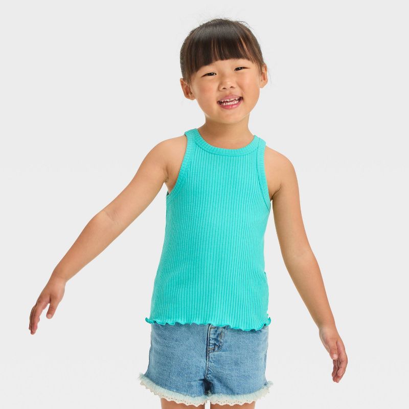 Toddler Girls' Lace Cut-Off Jean Shorts - Cat & Jack™, 6 of 8