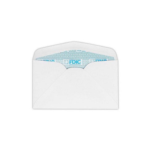 Lux Moistenable Glue Security Tinted #6 3/4 Business Envelope 3 5