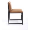 Racxily Coffee Modern Dining Chairs Set of 2 -Modern Dining Chairs:Linen Cushion/Backrest,Metal Base,Smooth Lines,Ideal for Office/Bar/Friends Chat - 4 of 4
