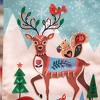 Evergreen Garden Flag Woodland Creatures Linen Double Sided Indoor Outdoor Decor 18" x 12.5" - 3 of 4