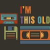 Junior's Design By Humans I'm this old - Old data storage media By DsgnCraft T-Shirt - 2 of 3