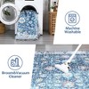 Vintage Distressed Washable Rug - Non-Slip Low Pile Mat for Kitchen, Bathroom Indoor Use - 3 of 4