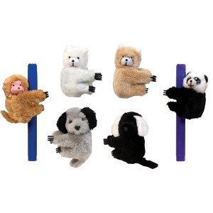 Adorable Jumbo Critter Clips (6 Pack) - Koalas, Monkeys, Dogs & Bears for Backpacks, Pencilse - 1 of 3