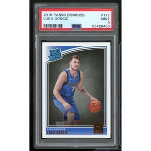 Luka Doncic Rookie Card 2018-19 Panini Donruss #177 PSA 9 - 1 of 2