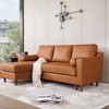 L-Shaped Sofa Couch, 3-Seater Sofa, Modular Sectional Sofa, Convertible Corner Sectional Couches for Living Room, PU Leather Deep Seats Sofa - 4 of 4