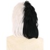 HalloweenCostumes.com   Women  Disney's 101 Dalmatians Authentic Cruella De Vil Wig, Black/White - 3 of 4