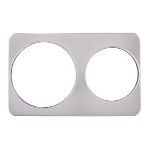 Winco Adaptor Plate with one 8.37" and one 10.38" Insert Holes for Steam Tables (1 for 7-Qt Inset, 1 for 11-Qt Inset) - 1 of 1