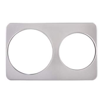 Winco Adaptor Plate with one 8.37" and one 10.38" Insert Holes for Steam Tables (1 for 7-Qt Inset, 1 for 11-Qt Inset)