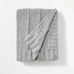 Chunky Textured Knit Throw Blanket - Hearth & Hand™ with Magnolia