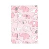 Hudson Baby Infant Girl Cotton Flannel Burp Cloths, Girl New Elephant 7-Pack, One Size - 3 of 4