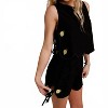 Women's Deja Vu Scalloped Tank Top - ALLIE ROSE - 4 of 4