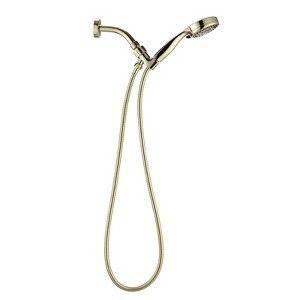 SEVOBAL Shower Faucets, Five-Spray Handheld Shower Head with High-Pressure Performance and Flexible Hose, Gold, 11"*9"*4" - 1 of 4
