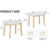 NicBex Dining Table 35.4" Modern Foldable Dining Table with Rubber Wooden Legs for Kitchen, Dining Room - 2 of 4