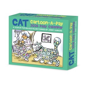 Willow Creek Press 2026 Cat Cartoon-A-Day by Jonny Hawkins Box Calendar - 1 of 4