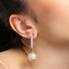 SOHI Women's Pink  Stone Drop Earrings - 3 of 3