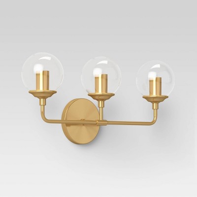 Glass Geneva Globe Vanity Light Brass - Project 62™