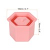 Unique Bargains DIY Hexagon Silicone Flower Pot 1 Pc - 2 of 4