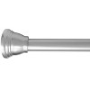 Home Mart Goods Chrome Metal Shower Curtain Tension Rod Rust Resistant Non-Slip - 42"-72" - 2 of 4