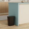 Bathroom Trash Can with Lid, 2 Pack 4 Gallons/15 Liters Garbage Can with Pop-Up Lid, Small Plastic Trash Can - 2 of 4