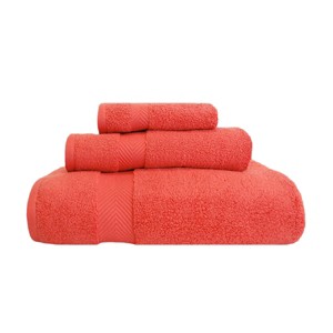Contemporary Quick-Drying Zero-Twist Cotton 3-Piece Towel Set by Blue Nile Mills - 1 of 1