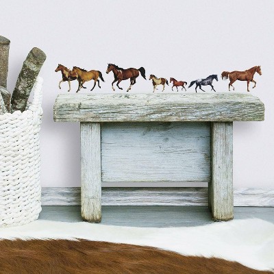 Wild Horses Peel and Stick Vinyl Wall Decals for Kids