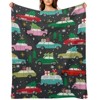 DSANE Christmas Cars With Tree Christmas Throw Blanket Soft Fleece Christmas Blanket Cozy Flannel Throw for Couch Bed - 2 of 4