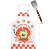 SpongeBob SquarePants Apron Grill Set | The Krusty Krab Apron And Spatula Set | Krabby Patty Metal Spatula Grilling Set Multicolored - 3 of 4