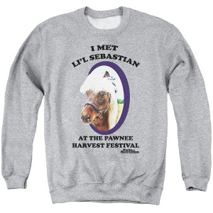 Parks And Rec Lil Sebastian Adult Crewneck Sweatshirt - 1 of 4
