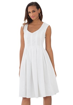 Jessica London Women's Plus Size Cotton Denim Dress