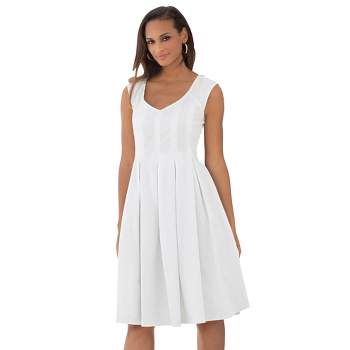 Jessica London Women's Plus Size Cotton Denim Dress