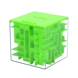 Square Bead Maze Inverted Bead Maze Piggy Bank - Educational Bead Maze, Fine Motor Skills Toy, Hand-Eye Coordination Toy, Colorful Bead Maze - 1 of 4