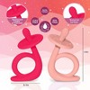 Baby Teething Toys, Silicone Baby Teether Baby Chew Toys Freezer Safe BPA Free, Soothe Babies Gums Teething - 2 of 4