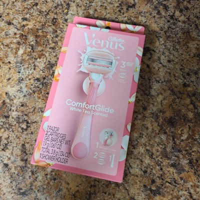 Venus Comfortglide White Tea Women's Razor + 2 Razor Blade Refills : Target